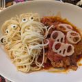☆ERI☆ERI☆'s cooksnap of when they made ガイコツレンコンのミートボールパスタ.