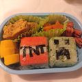 ひでっぱ's cooksnap of when they made キャラ弁＊マインクラフト クリーパー弁当.