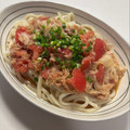 莉紅花's cooksnap of when they made 時短♪冷やし中華風＊潰し梅トマトうどん.
