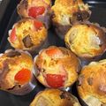HaSA383's cooksnap of when they made HMで一度にカラフル　フルーツマフィン.