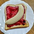 ＊なぁ＊'s cooksnap of when they made ブルーベリーまるごとバナナトースト.