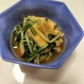 107yoko's cooksnap of when they made ご飯が進む❢水菜と油揚げの甘辛煮.