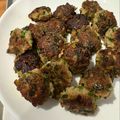 ポメちょん's cooksnap of when they made 冷凍保存可ふっくら旨い餃子味のニラ肉団子.