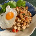 poyo0725's cooksnap of when they made 厚揚げもIN❗️ガパオライス.