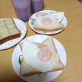 よちりん's cooksnap of when they made 朝食に☆ハムチーズエッグ☆.