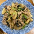 ママメイン！時々子供's cooksnap of when they made 豚バラ大根と小松菜の甘口ごま味噌炒め.