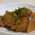 ☆みちよちゃん☆'s cooksnap of when they made 大根と豚バラ肉の味噌オイスター炒め.