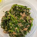 クックN1B90X☆'s cooksnap of when they made にんじんの葉とツナの和えもの.