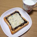 ﾋﾟﾛﾐ♡'s cooksnap of when they made 海苔の佃煮のチーズトースト(○´艸｀).