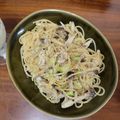 クックM96XDX☆'s cooksnap of when they made ♫ワンポットで♡絶品きのこクリームパスタ.