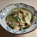 気まぐれ♡雨おんな's cooksnap of when they made 和食の副菜☆長芋とささみの梅ゴママヨ和え.