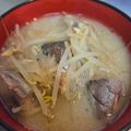 ゆるмαмα's cooksnap of when they made サバ缶とまいたけのみそ汁.