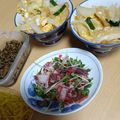 よちりん's cooksnap of when they made くじらベーコンかいわれのおつまみ.