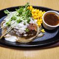 ♡ナムギュ♡'s cooksnap of when they made 鉄板ハンバーグ★めちゃ旨ガーリックソース.