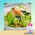 よしよしのキッチン☆'s cooksnap of when they made 春雨と水菜のわさポンSeaサラダ.