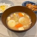 sanychang's cooksnap of when they made ぽっかぽか里芋豚汁.