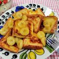 在宅勤務のおじさん's cooksnap of when they made とろける♡メープルバナナフレンチトースト.