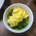 そらてんママ's cooksnap of when they made 菜の花とふわふわ卵のバター醤油サラダ.