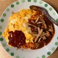 ちゃーりーWKY's cooksnap of when they made ケチャップ１：１ソースのデミオムライス.