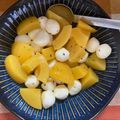 ☆yopipi's cooksnap of when they made 桃缶で桃モッツァレラ.