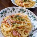 ponnko's cooksnap of when they made カルボナーラ　濃厚　簡単　失敗なし.