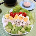 ＴＯＭＯ ＹＵ's cooksnap of when they made おもてなし♡チキンとアボカドのコブサラダ.