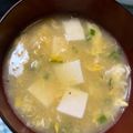 アンモ's cooksnap of when they made ♡ぽかぽか♡豆腐入り中華コーンスープ.