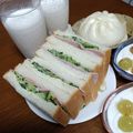 よちりん's cooksnap of when they made 塩もみきゅうりとハムのサンドイッチ.