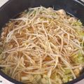 のんこ's cooksnap of when they made 豚キャベもやしのニンニクバター鍋.