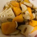 ひじきの皿's cooksnap of when they made 柿とレンコンのもずく酢あえ.