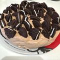 ママメイン！時々子供's cooksnap of when they made 混ぜるだけ♡オレオチョコレアチーズケーキ.