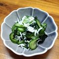 YCHキッチン's cooksnap of when they made わかめ＆キュウリ＆しらす の酢の物.