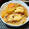 なおミール's cooksnap of when they made 時短で染み染み♡大根とちくわの煮物.