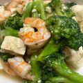 shokobi's cooksnap of when they made えびとブロッコリーのうま塩豆腐.