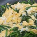 なーなちゃん's cooksnap of when they made オイ×マヨで♡ほうれん草たまご炒め.