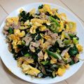☆mike★'s cooksnap of when they made ほうれん草と豚バラの卵炒め.