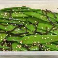 かいあしちゃん's cooksnap of when they made レンジで簡単☆絹さやの塩昆布ナムル。.