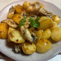 お山のエイ's cooksnap of when they made 牡蠣とじゃがいものバターしょう油炒め.