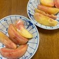 まぁやん☆もりもり5's cooksnap of when they made おもしろい♪桃の切り方☆簡単８切れ.