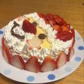 ☆★mｰksｰh★☆'s cooksnap of when they made サンタのクリスマスケーキ デコレーション.