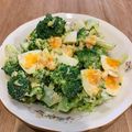 amaranthus's cooksnap of when they made ブロッコリーとゆで卵のオイマヨサラダ.