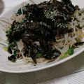 aizawaちゃぁ's cooksnap of when they made 絶品☆ほうれん草ともやしと海苔のおひたし.