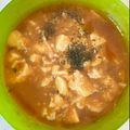 Tomotabi's cooksnap of when they made 寒い日にカップスープでお豆腐.