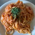 SuperLights's cooksnap of when they made ＊海老のトマトクリームパスタソース＊.