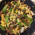 fumika4528's cooksnap of when they made たけのこ・絹さや・牛肉の和風甘辛炒め.