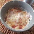 ふか谷's cooksnap of when they made 朝食＆ランチに♪レンジ☆HMピザ蒸しパン.