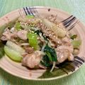 ビートルズ食堂's cooksnap of when they made 簡単美味☆豚コマ肉と長芋のゴマ味噌そてー.