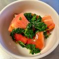 azbjbn's cooksnap of when they made モロヘイヤとトマトのさっぱり和え.