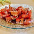 ルパンのかあさん☆彡's cooksnap of when they made 安いトマトが激ウマに！トマトの胡麻和え.