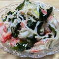 ゆけり３兄弟's cooksnap of when they made 切り干し大根·わかめ･カニカマの酢の物Ⅱ.